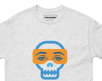 VR gaming t shirt skull cool apparel modern icon cybernetic t shirt dual reams fusion t shirt