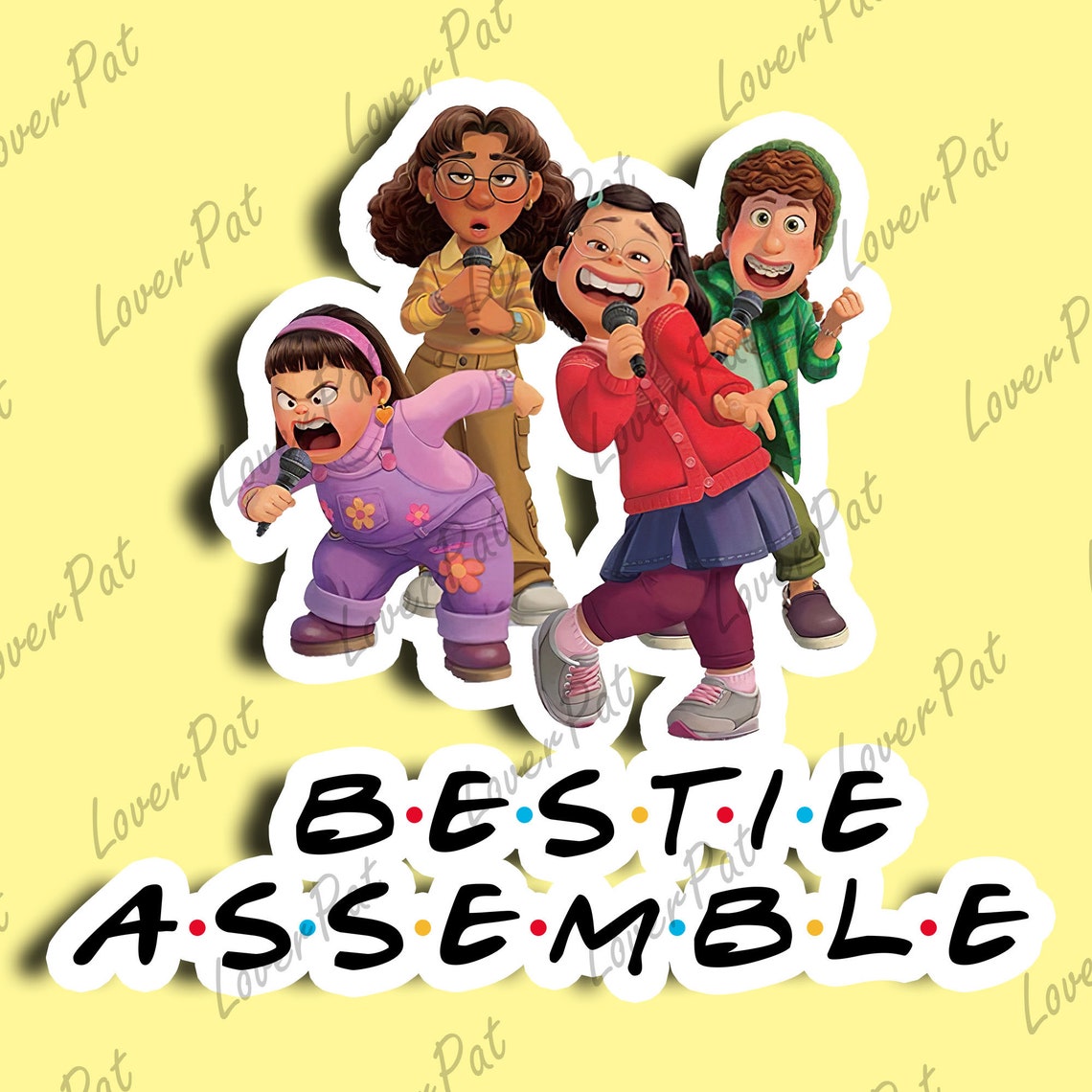 Stickers Turning Red Sticker Panda Mei Stickers Mei and Etsy