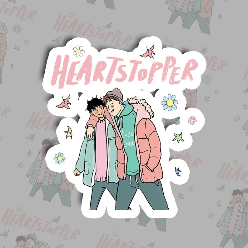 Stickers Heartstopper Stickers Nick and Charlie Sticker Etsy