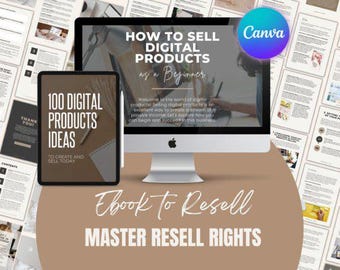 How to Create and Sell Digital Products Guide with Master Resell Rights and Private Label Rights, Create and Sell Digital Products on Etsy