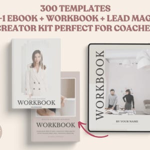 MRR Canva Arbeitsmappe | MRR Digital Produkt Ersteller Kit mit Master Wiederverkaufsrechten | Kurs Arbeitsbuch Canva Template Done-For-You PLR
