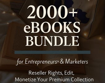 2000+ eBooks Bundle: Reseller Rights, Entrepreneurs & Marketers (Digital Download)