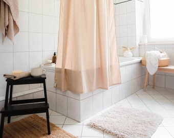 Organic Cotton Shower Curtain - Sand