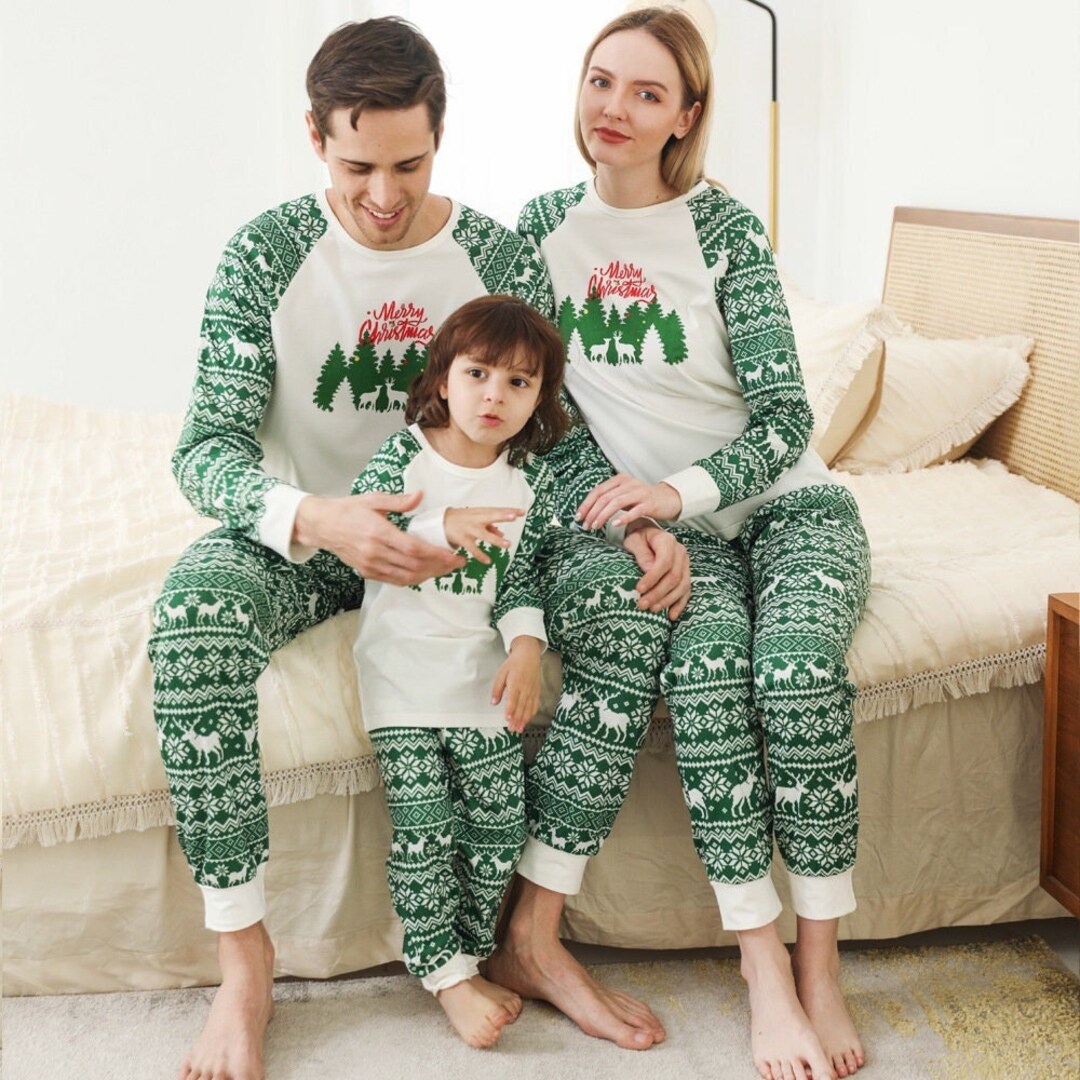 Christmas Family Pajamas Family Matching Pajamas Couples Etsy Hong Kong