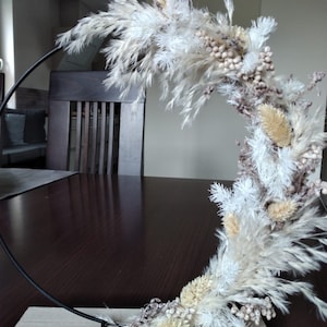 Dried flower wreath