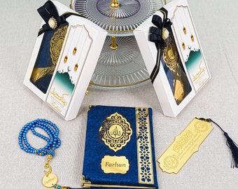 Personalized Yaseen Dua Book Bookmark Tasbih Islamic Gift Set, Eid Favors, Wedding Favors, Baby Shower Favors, Party Favors for Guests Bulk