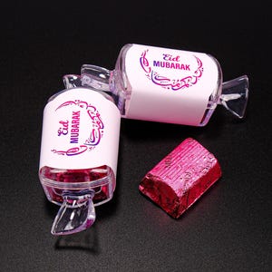 Chocolats individuels personnalisés en guise de cadeaux pour les invités à l'occasion du Ramadan et de l'Aïd (vente en gros) | Cadeaux pour invités pour mariages, baby showers, anniversaires et fêtes musulmanes