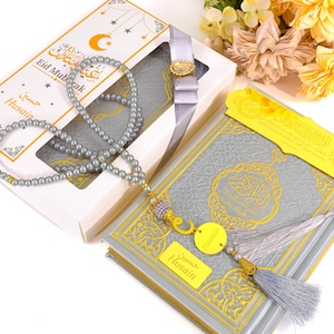 Personalized English Translated Quran Tasbeeh Gift Set | Ramadan Eid Wedding Birthday Mothers Fathers Anniversary Valentines Days Gifts