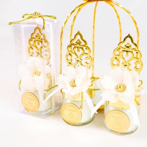 Bougeoirs en verre personnalisés en gros | Cadeaux pour invités (mariage, Ramadan, Aïd, anniversaire, baby shower, Ameen, fêtes islamiques et musulmanes)