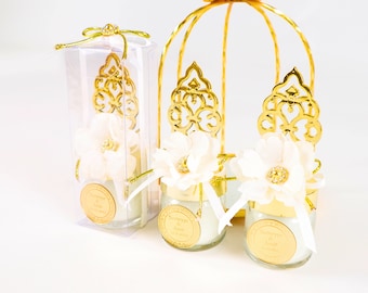 Porta-velas de vidro personalizado para convidados em massa | Casamento Ramadã Eid Aniversário Chá de bebê Ameen Islâmico Muçulmano Favores de festa Presentes