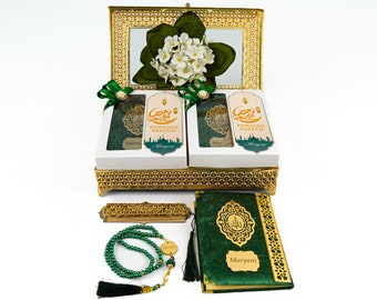 Personalized Yaseen Dua Book Bookmark Tasbeeh Gift Set | Ramadan Eid Hajj Umrah Wedding Nikkah Birthday Father's Valentine's Days Gifts