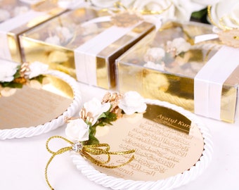 Personalized Ayatul Kursi Fridge Magnet Favors for Guests in Bulk, Custom Fridge Magnet, Wedding Baby Shower Birthday Muslim Party Favors
