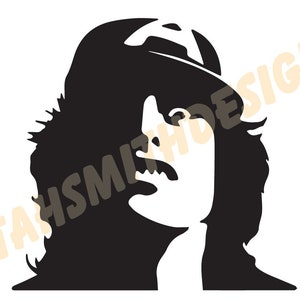 Angus Young ACDC svg dxf pdf jpeg png Digital File Only for laser and plasma cutting