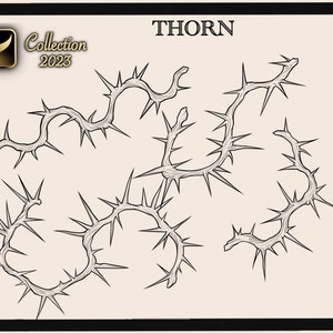 41 CHAIN & THORN BRUSH for Procreate / Clip Studio Paint/ Photoshop image 9
