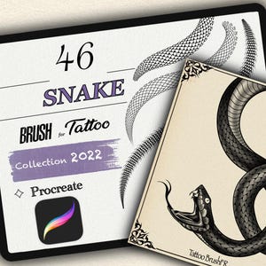 46 SNAKE BRUSH para PROCREATE (ipad)