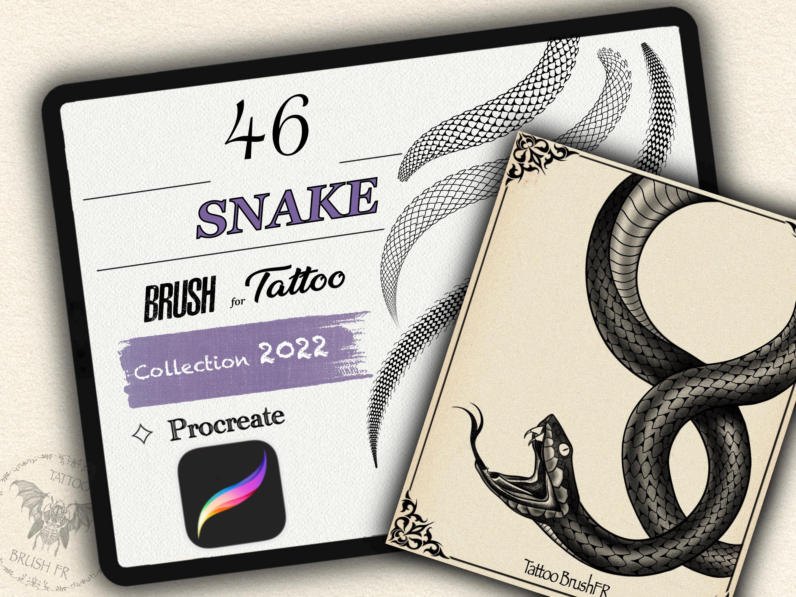 46 SNAKE BRUSH for PROCREATE (ipad)