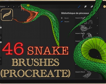 46 SNAKE BRUSH for PROCREATE (ipad)