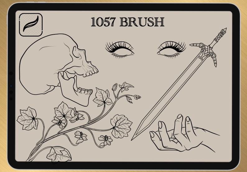 1057 BRUSH & STAMPS for PROCREATE only 2022 collection image 3