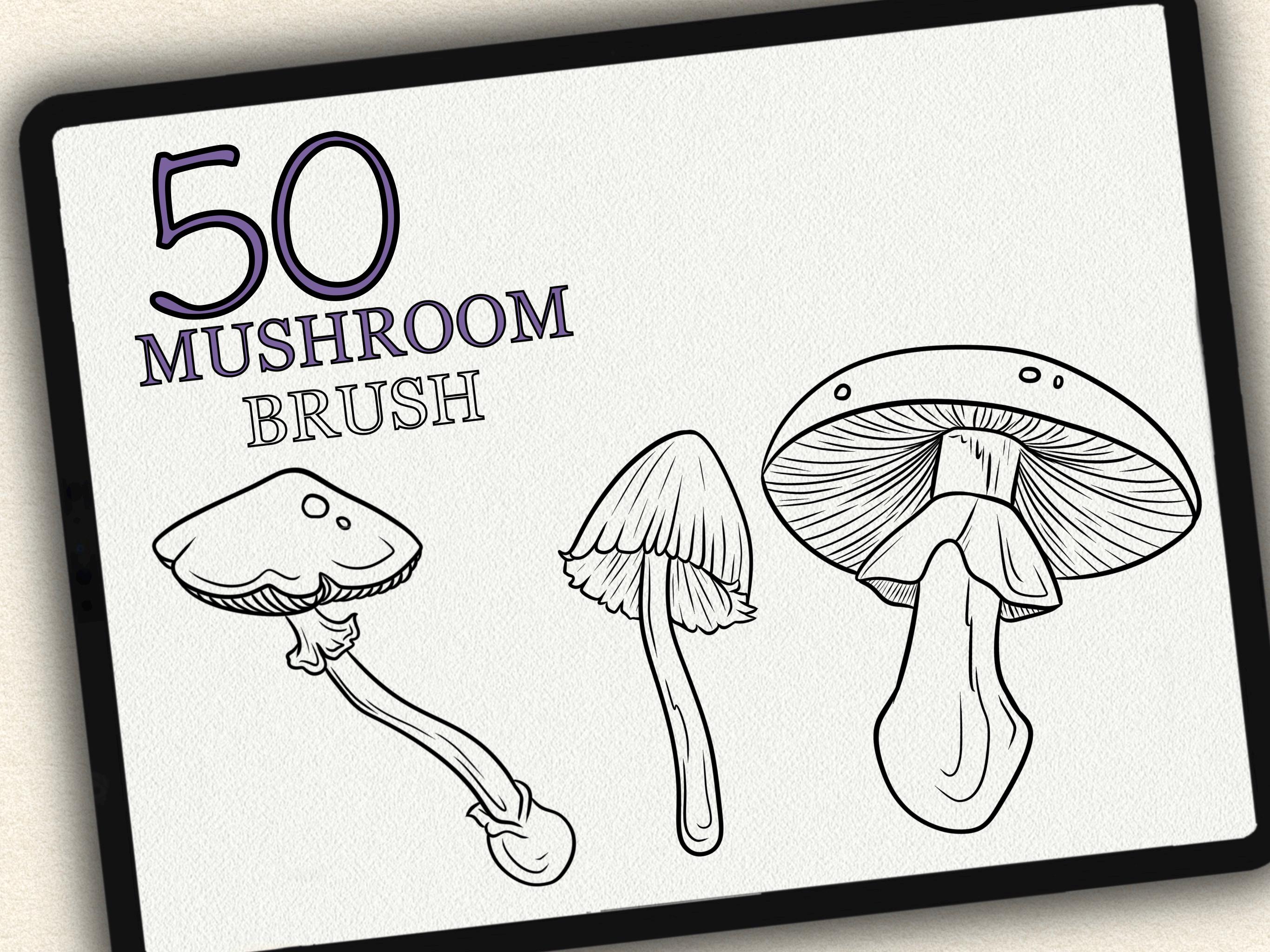 50 MUSHROOM BRUSH for Procreate / Photoshop / Clip Studio Paint (2022 ...