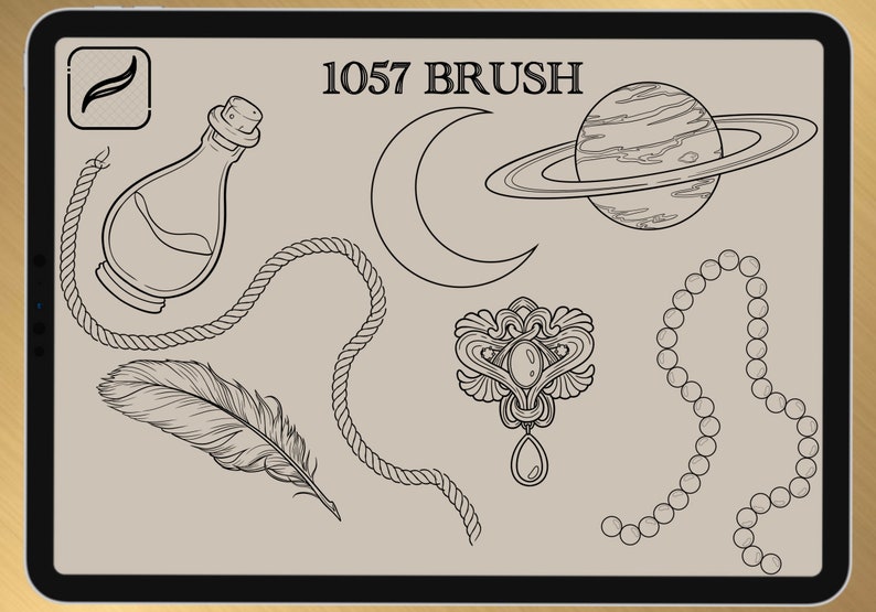 1057 BRUSH & STAMPS for PROCREATE only 2022 collection image 4