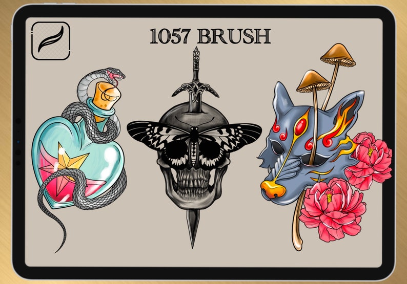 1057 BRUSH & STAMPS for PROCREATE only 2022 collection image 5
