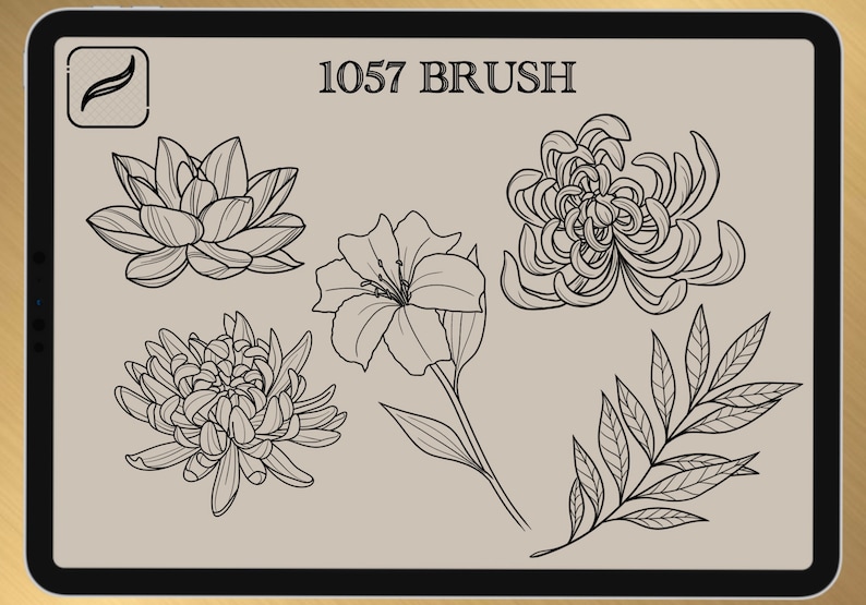 1057 BRUSH & STAMPS for PROCREATE only 2022 collection image 2