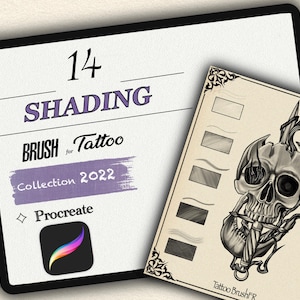 14 SHADOW (for tattoo), BRUSHES for PROCREATE