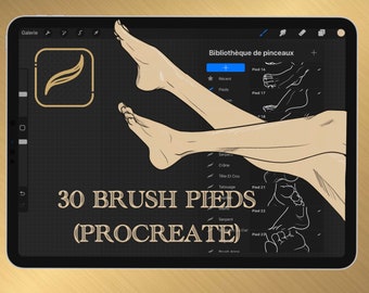 30 Pinceaux Pieds pour Procreate