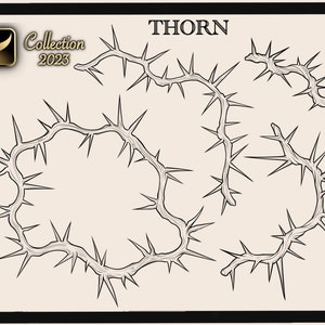 41 CHAIN & THORN BRUSH for Procreate / Clip Studio Paint/ Photoshop image 2