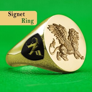 Personalized Coat of Arms  Signet Ring,  Custom Family Crest Rings, Custom Signet Ring, Custom Crest Ring, Family Crest Signet Ring