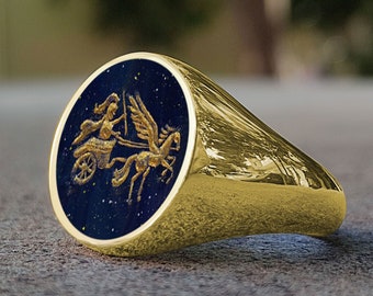 アクセサリー Gerochristo Byzantine Lapis lazuli Ring Gerochristo / Classic Ring (Lapis lazuli) GR031 – Fuligo