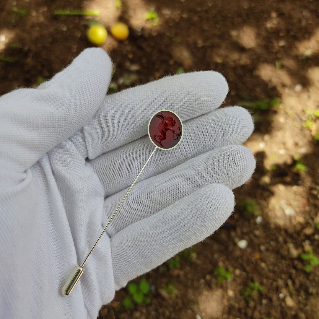 Personalization Gemstone Lapel Pins, Wedding Lapel Pin for Groom