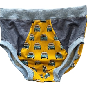 ABDL Adult Briefs Men's Adult Underpants Big Boy Cartoon Briefs Cotton Jersey Handmade in Germany Diaper