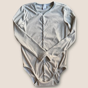 VOLWASSENEN Body T-shirt Shirt Rib Jersey met Drukknopen ABDL Luier Body Trainingsbroekje Incontinentie