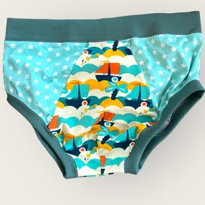 ABDL Adult Briefs Men's Adult Underpants Big Boy Cartoon Briefs Cotton Jersey Handmade in Germany Diaper
