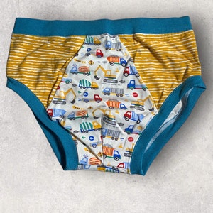 Calzoncillos para adultos ABDL, ropa interior para adultos, calzoncillos de dibujos animados para niños grandes, jersey de algodón, hechos a mano en Alemania, selección de telas, sitio de construcción
