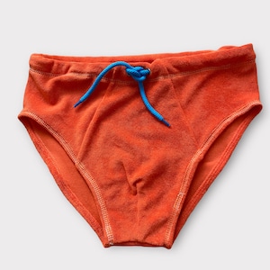 ADULT Man Men's Terry Cloth Beach Swim Shorts Briefs Retro ABDL Cord Color Selection