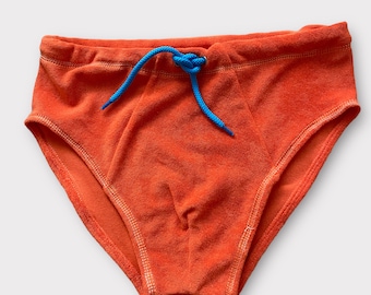 ADULT Man Men's Terry Cloth Beach Swim Shorts Briefs Retro ABDL Drawstring Color Selection