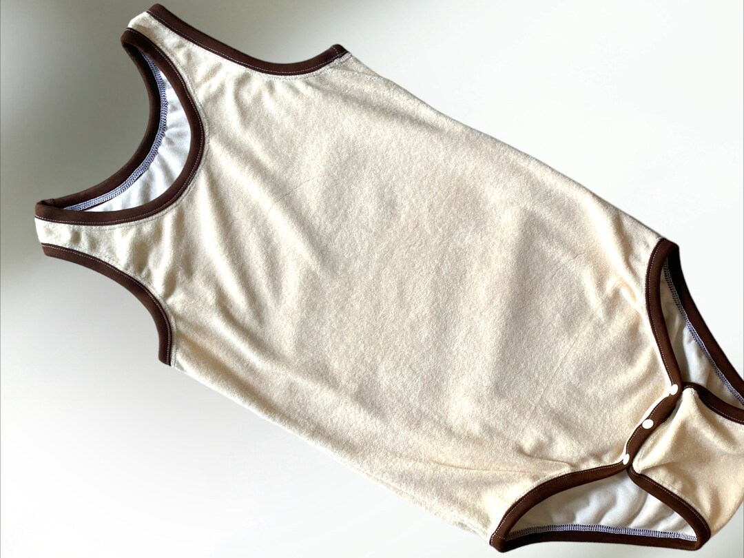 Cloth Innerware ABDL Body Top Adult Men Women Terry Cloth Underwear Retro Color ...