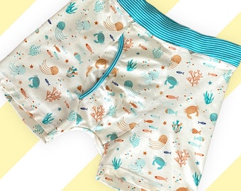 Adult Man Boxer Shorts ABDL Underpants Men Pattern German Jersey cartoon Diaper Fabric Selection