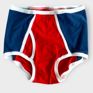 ABDL Adult Men&#39;s Man Briefs Retro Vintage Underpants Underwear Custom Handmade Color Selection