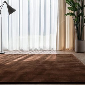 Tappeto fatto a mano in lana marrone tinta unita per soggiorno, camera da letto, cucina, cameretta, ingresso, ufficio, 5X8, 6X9, 8X10, 9X12, 10X14. Tappeto personalizzato.