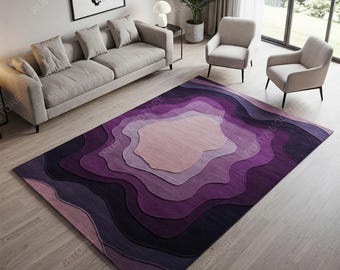 Purple Designer Hand Made Tufted Rugs 100% Fine Wool For Living Room Bed Room Dining Room,3x5,4x6,5x7,5x8,6x8,6x9,7x10,8x10,9x12,10x14.