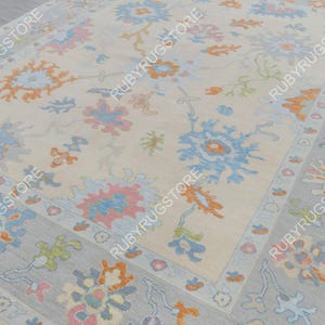 Modern Oushak Hand Knotted Rug 4x6, 5x8, 6x9, 8x10, 9x12, 10x14 ft Handmade Rugs for Living Room - Antique Ethnic rug.