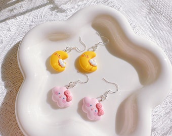 Cute Earrings,Clouds Earrings,Moon Cloud Earrings,Dangle Earrings,Girl Drop Earrings,Birthday Gifts,Moon Earrings,Raindrop Cloud Earring