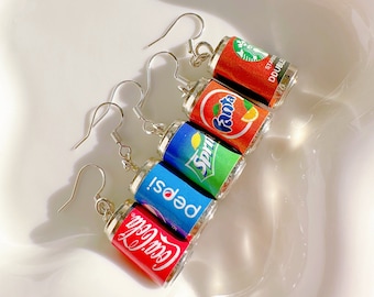 Drinking Bottle Dangle Earring,Fun And Funky Earrings,Novelty Quirky Earrings,Drinks Party Fun,Funny Fashion Earrings,Girl Birthday Gift