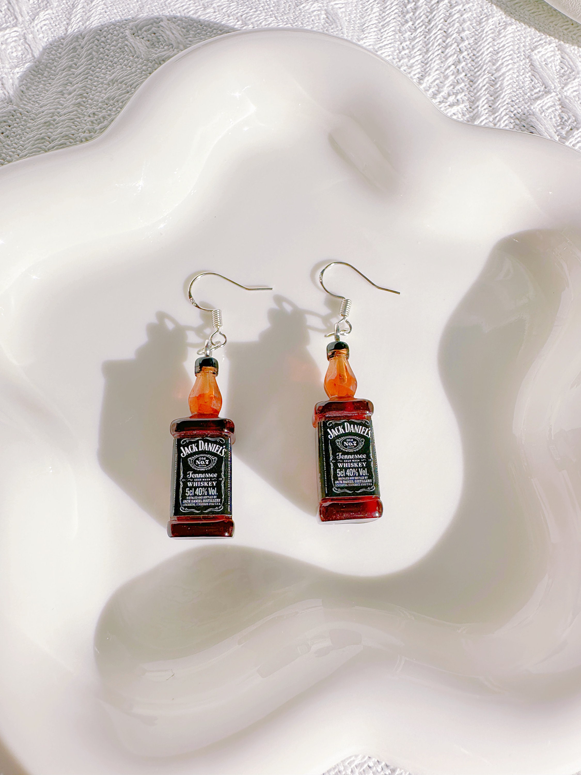 Top jack daniels earrings Shop Miniature earrings Jack Daniels