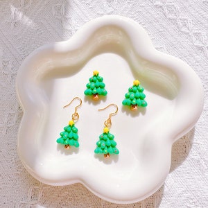 Dangle/Studs/Clip-On/Christmas Tree Earrings,Christmas Dangle Earrings,Girl Clip-On Earrings,Studs Earrings,Earrings For Non Pierced Ears