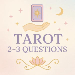 Tarot 2-3 Questions, Psychic Card Reading, Spirit Guidance, Gifted Reader, Divination, High Accuracy, Their Feelings