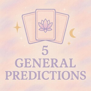 5 General Predictions Reading, What's Coming Towards You?, Psychic Card Readings, Fortune telling